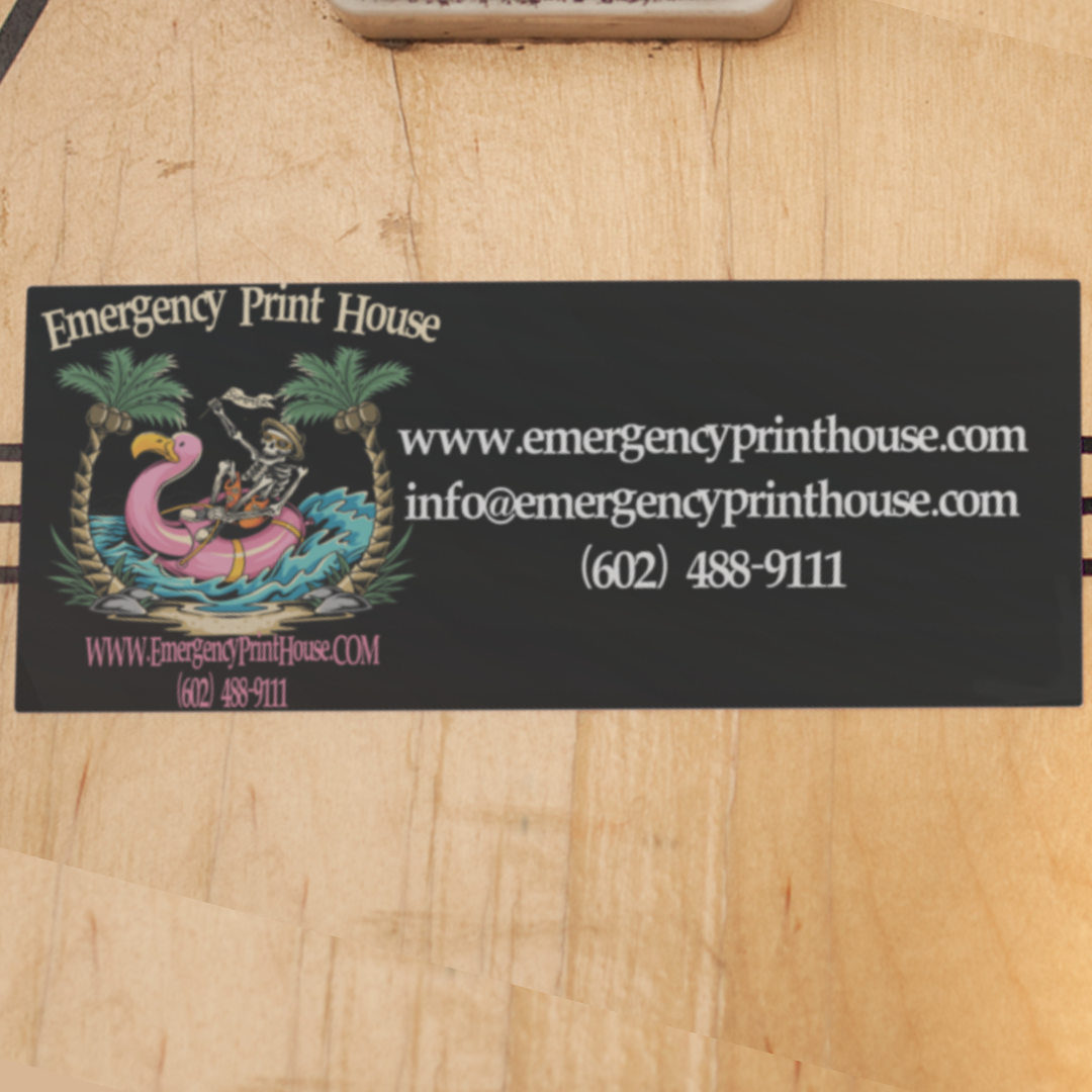Emergency Print House Bumper Stickers