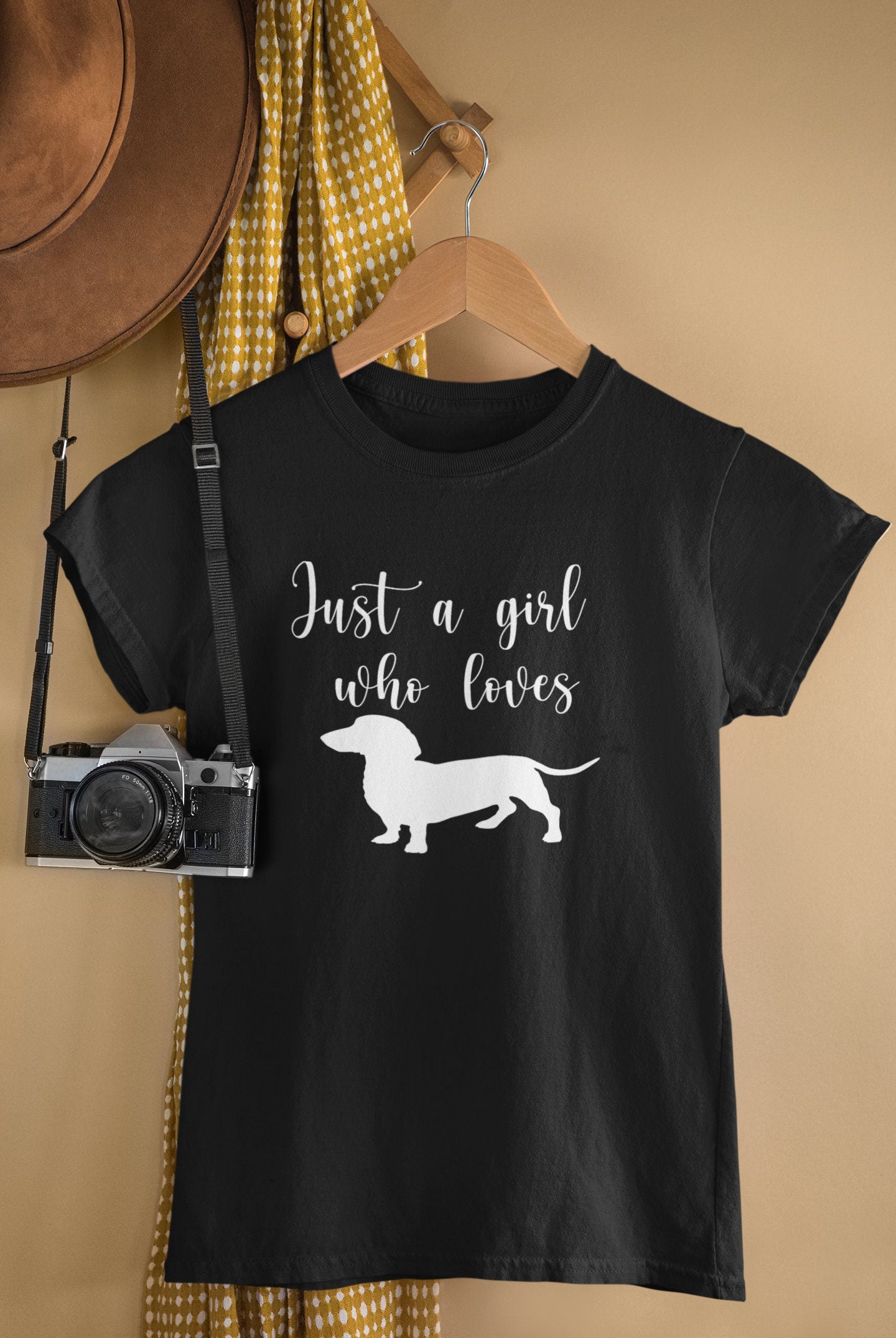 Emergency Print House Just a girl who loves Dachshunds T-Shirt