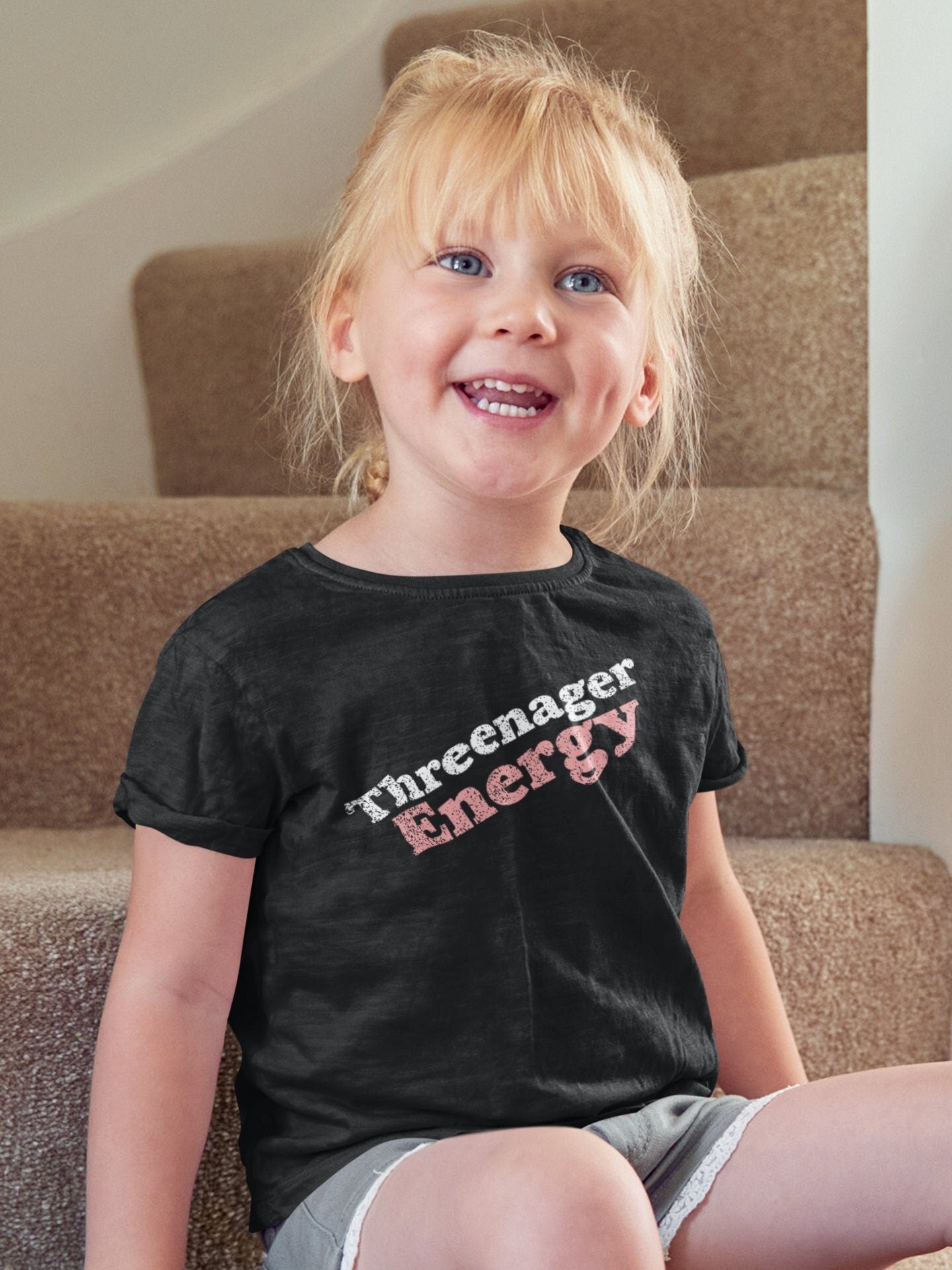 Emergency Print House Threenager Toddler T-Shirt 3rd Birthday Shirt